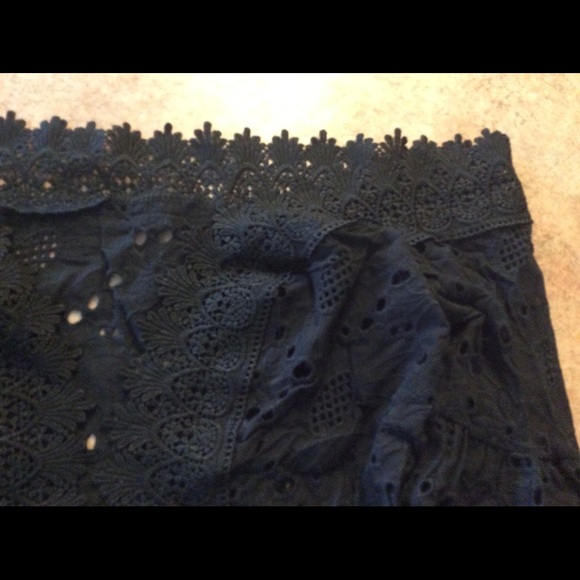 💜2 left black lace up crop top restocking all💜 - Picture 4 of 8